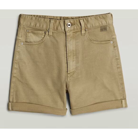 (24) NWT $130 G‎ Star Raw Loose 5 Pocket Shorts Light Moss Green - Picture 4 of 8